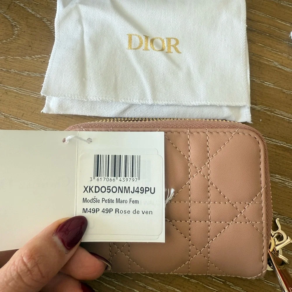 Dior Pink Quilted Women's Wallet